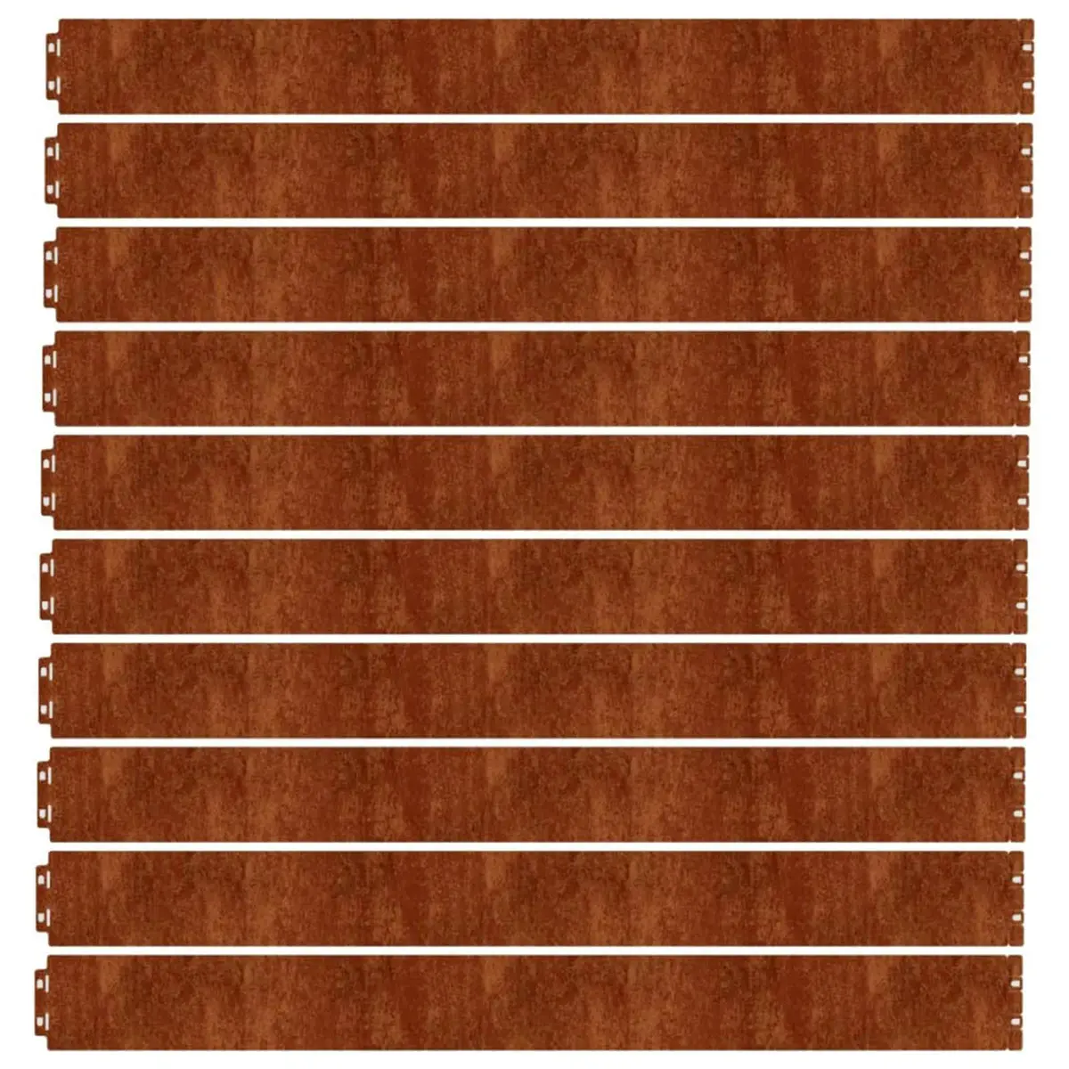 Garden Lawn Edging Brown 10x103cm Flexible Corten Steel Borders