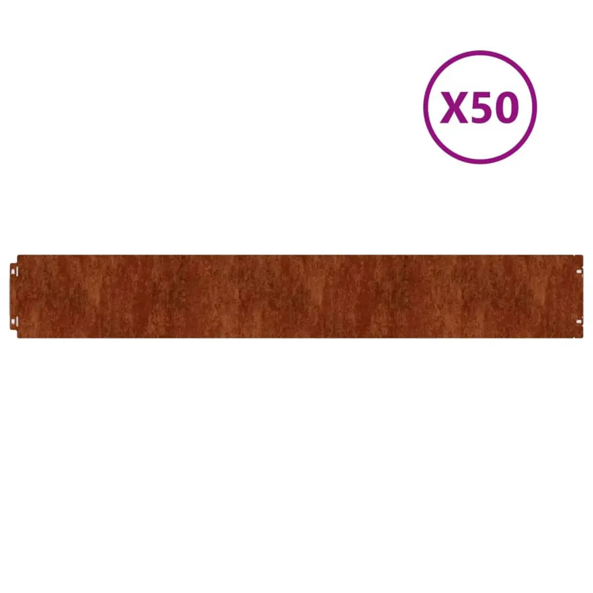 Garden Lawn Edging Brown 15x103 cm Flexible Corten Steel Borders