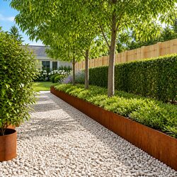 Friendly 10 pcs Lawn Edging Borders in Corten Steel