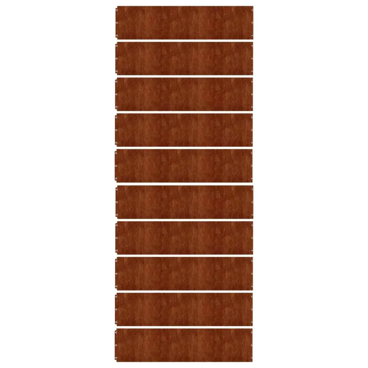 Lawn Edging Borders Brown 25x103 cm Flexible Corten Steel 10 Piece