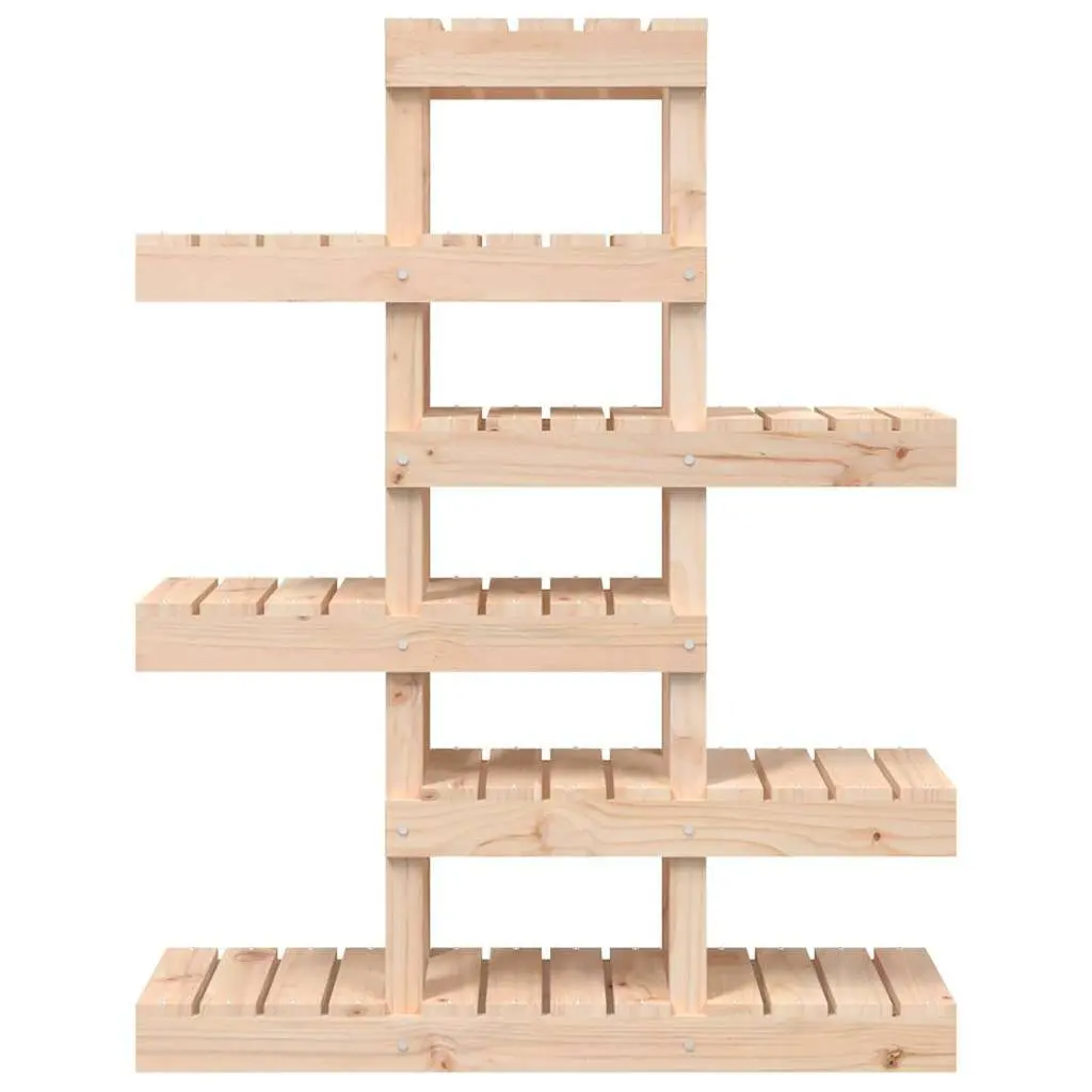 Plant Stand Brown 85x25x109.5cm Wooden Flower Display Shelf