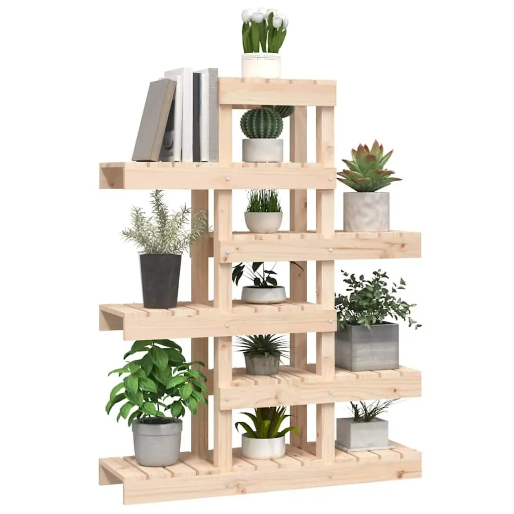 Plant Stand Brown 85x25x109.5cm Wooden Flower Display Shelf