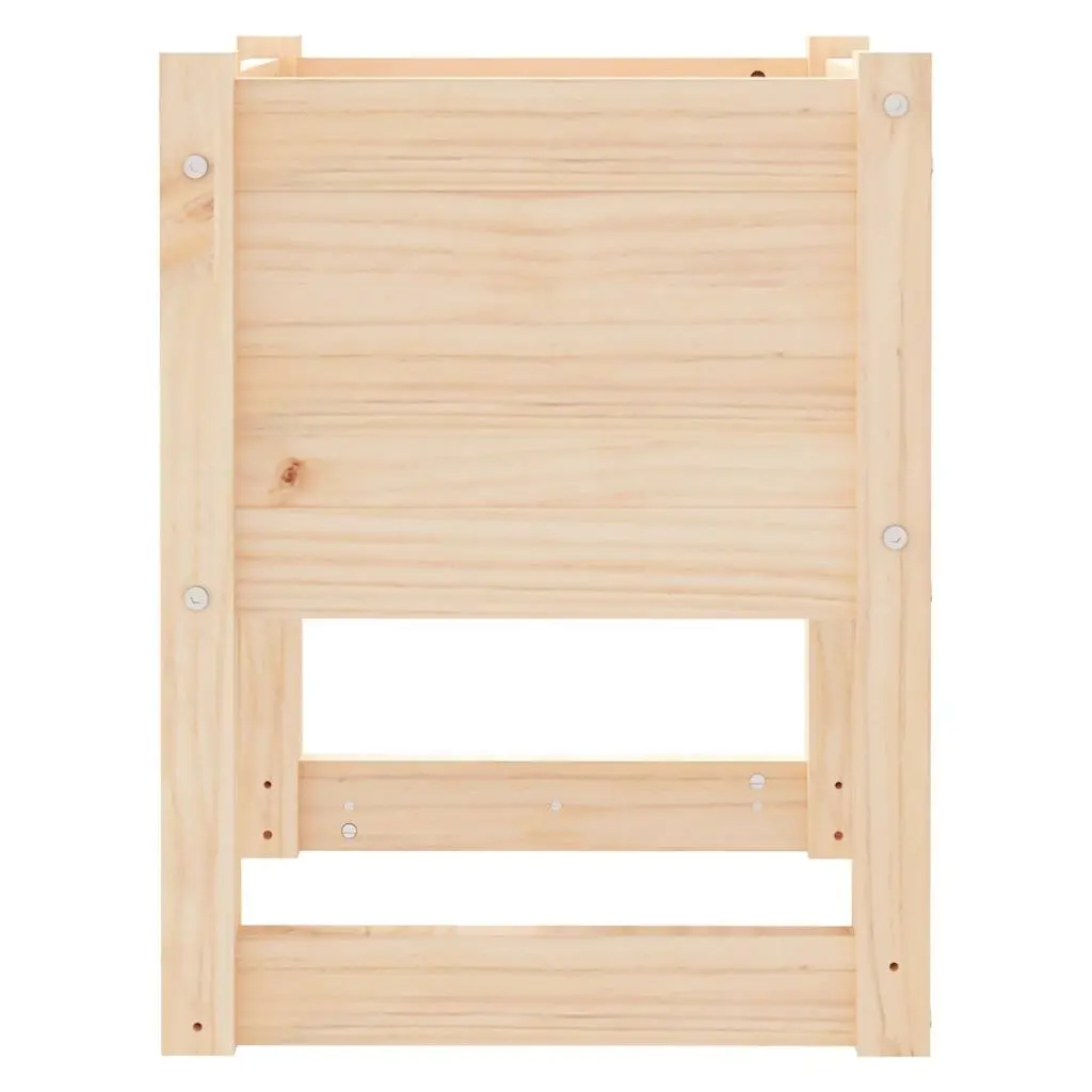 Wooden Planters Brown 40x40x52.5 cm Sturdy Frame for Garden Flower Pots
