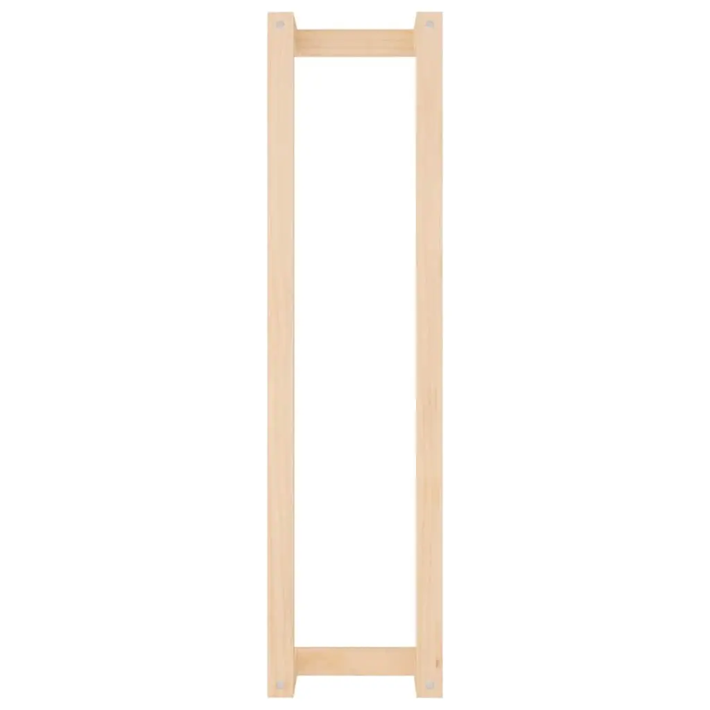 Towel Rack Wall-Mounted Brown Solid Wood 23x18x90cm Bathroom Storage Shelf