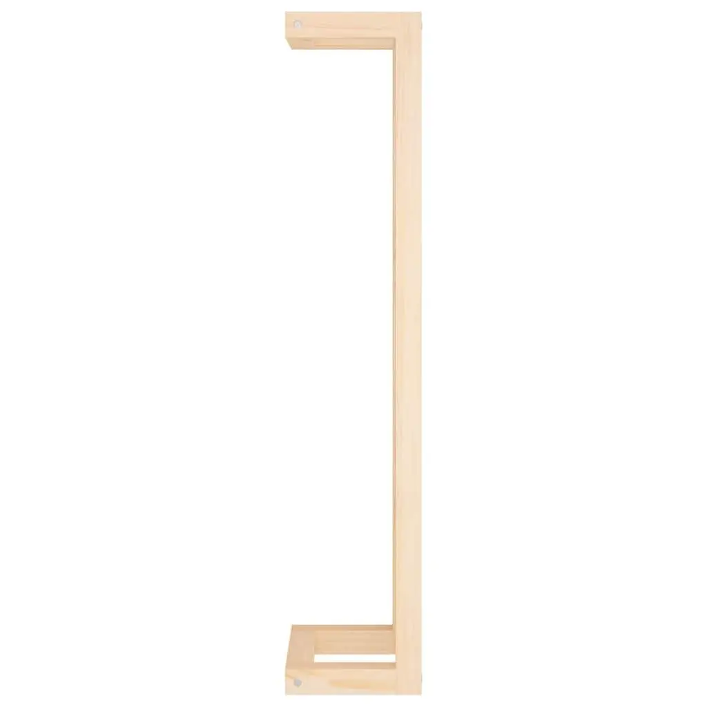 Towel Rack Wall-Mounted Brown Solid Wood 23x18x90cm Bathroom Storage Shelf