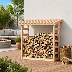 Firewood Rack for Log Organization 108x64.5x110cm