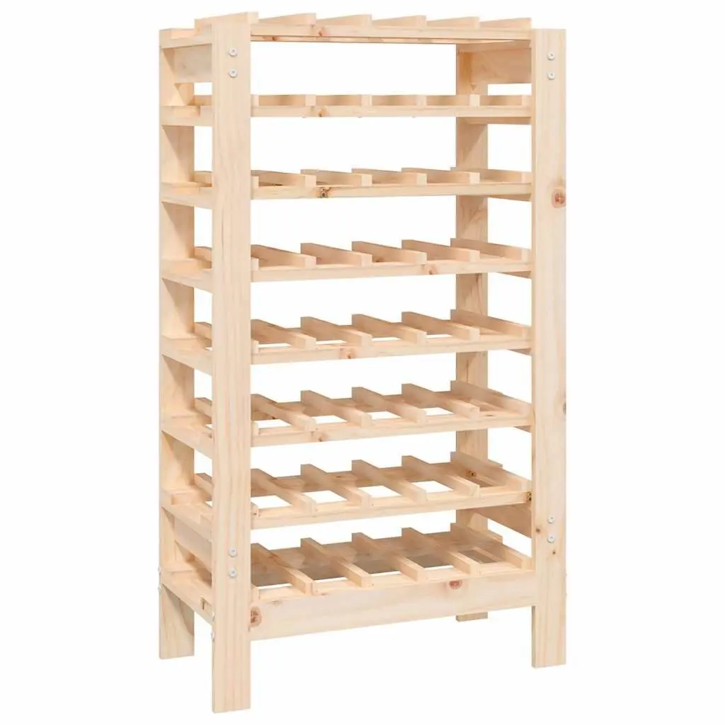 Wooden Wine Rack Brown 61.5x30x107.5 cm Solid Pine Bottle Storage Display Stand