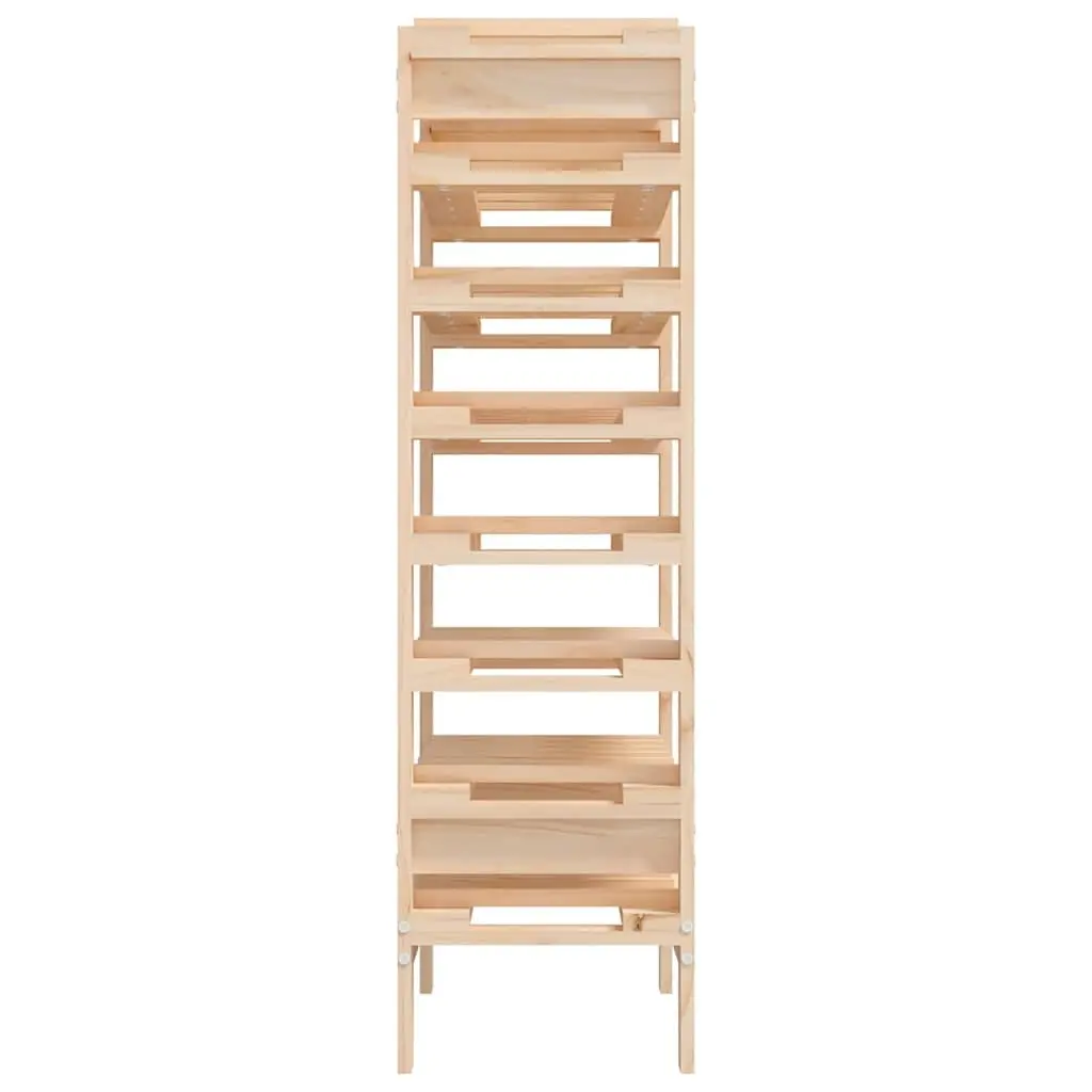 Wooden Wine Rack Brown 61.5x30x107.5 cm Solid Pine Bottle Storage Display Stand