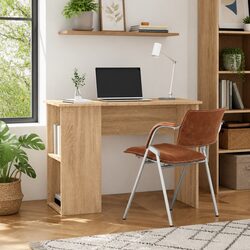 Compact Office Desk in Engineered Wood, 100x55x75 cm