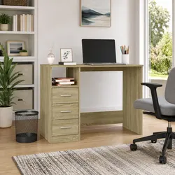 Sleek Office Desk with 3 Drawers