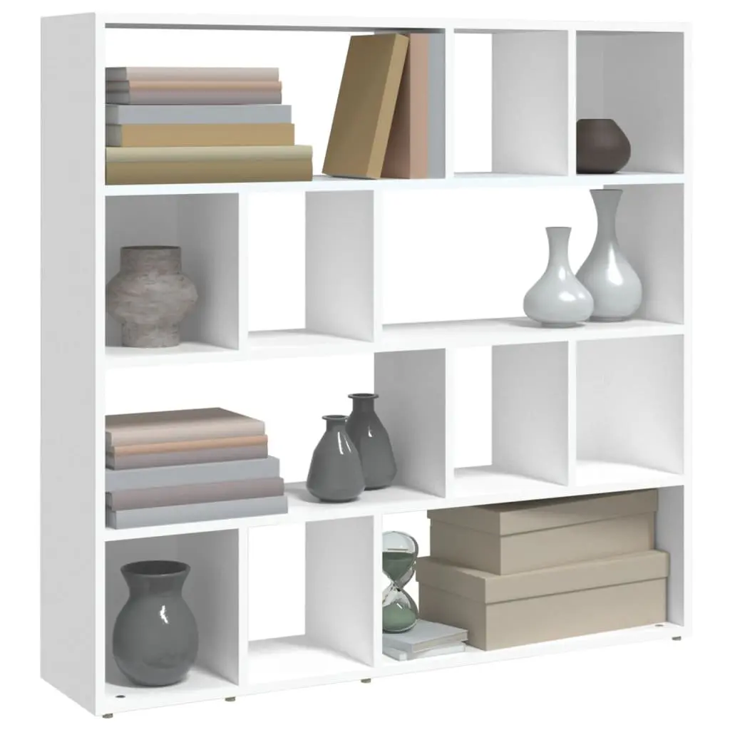 Book Cabinet White Room Divider Storage Bookshelf 105L x 24W x 102H cm