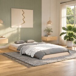 Solid Pine Bed Frame 90x190 cm - Sturdy and Stylish
