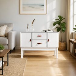 Charming Solid Wood Sideboard for a Cozy Home Look