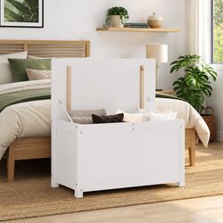 Concise Storage Box 80x40x45.5cm in White Pine Wood
