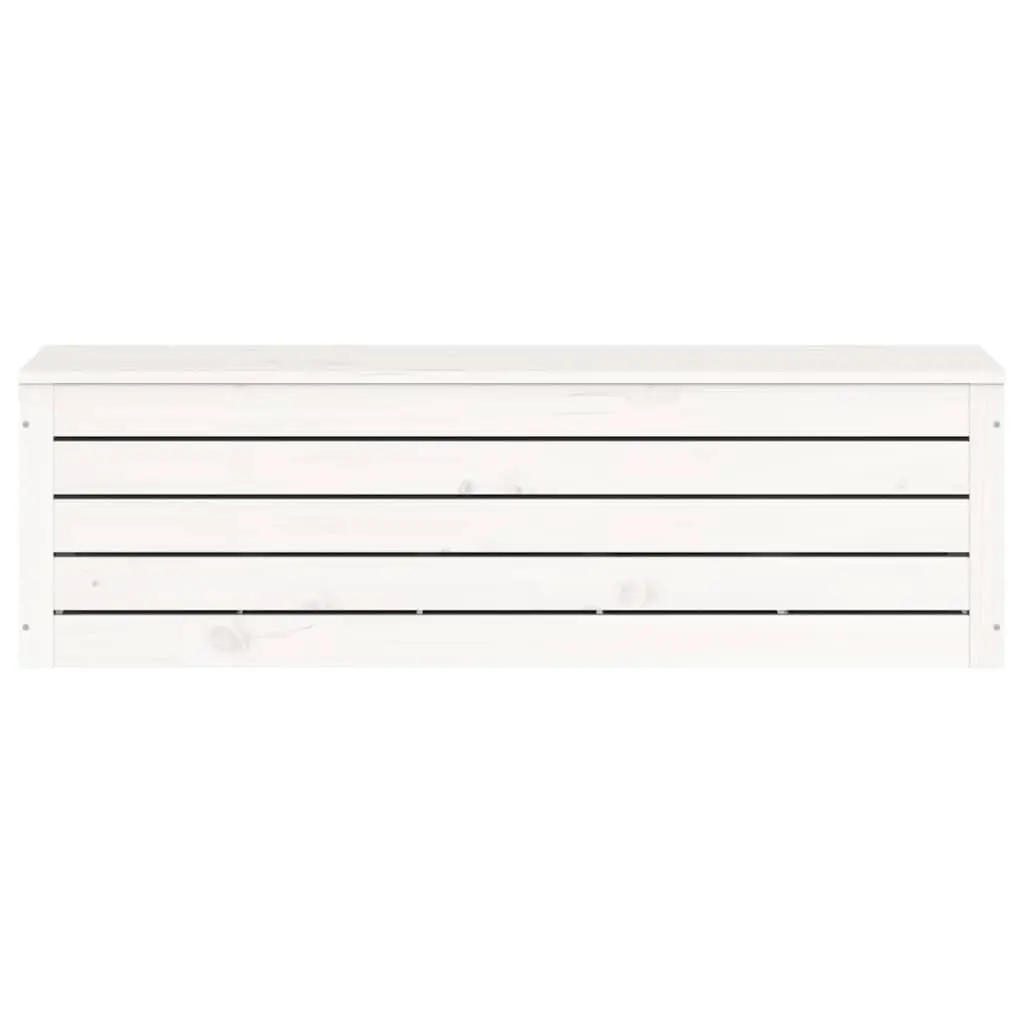 Storage Box White 109x36.5x33cm Solid Pine Wood Chest Organiser Furniture