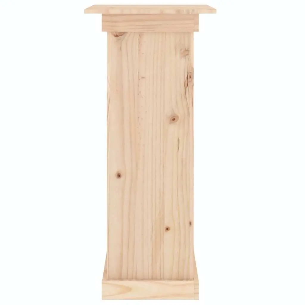 Flower Stand Brown 40x40x90 cm Solid Pine Wood Display Plant Pot Holder Garden Decor