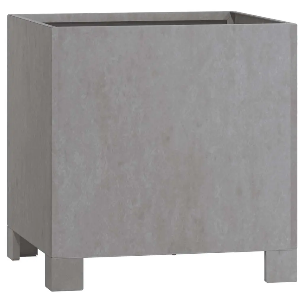 Planters with Legs Brown 30x30x30 cm Durable Corten Steel Outdoor Raised Flower Box Set of 2