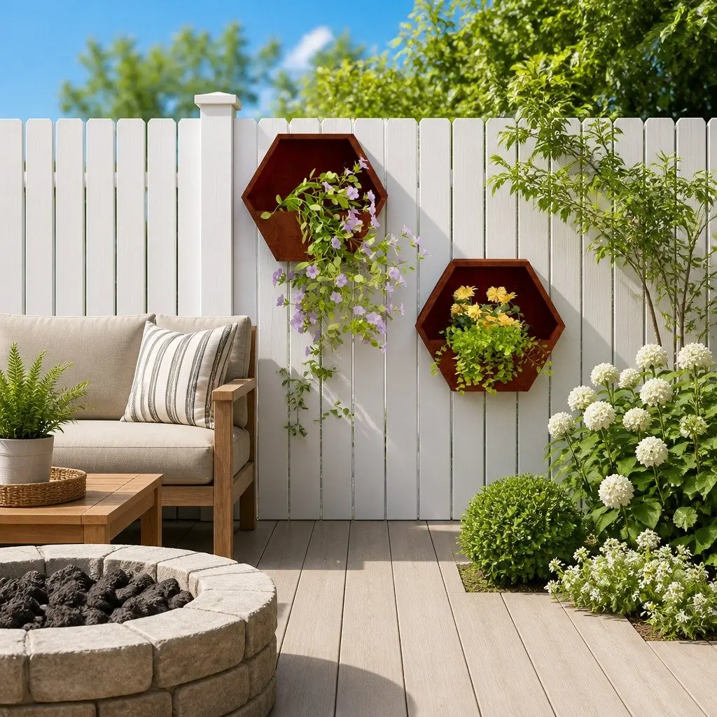 Wall Planters Brown Corten Steel 30x10x25 cm 2 Piece Garden Balcony Patio Decor
