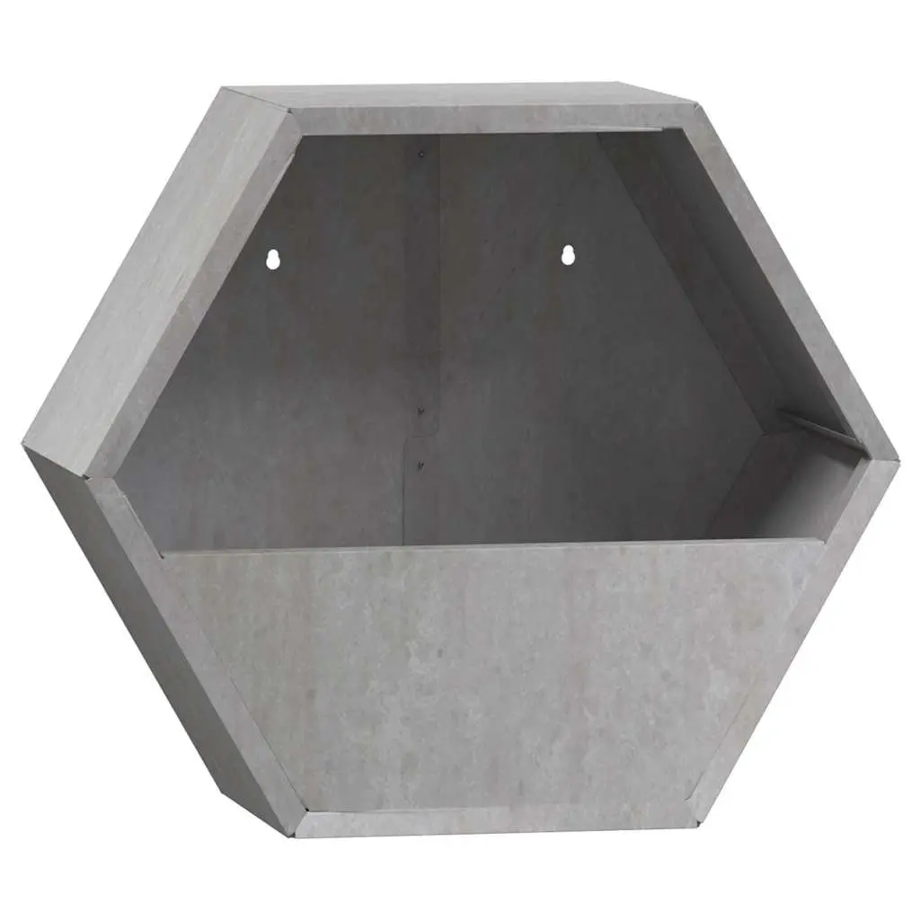 Wall Planters Brown Corten Steel 30x10x25 cm 2 Piece Garden Balcony Patio Decor