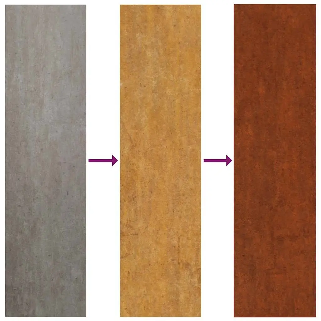 Wall Planters Brown 46x10x40 cm Corten Steel 2 Piece Garden Balcony Patio Decor Box