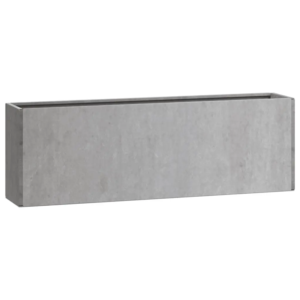 Wall Planters Brown Corten Steel 2 Piece Durable Outdoor Decoration for Garden Balcony Patio