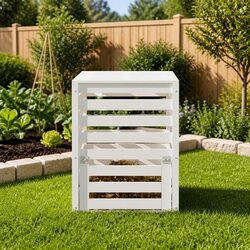Get Started with Our Solid Wood Pine Composter 63.5x63.5x77.5 cm