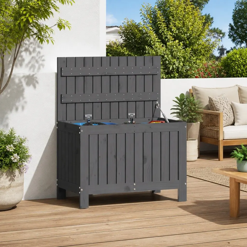 Grey Garden Storage Box with Easy Access