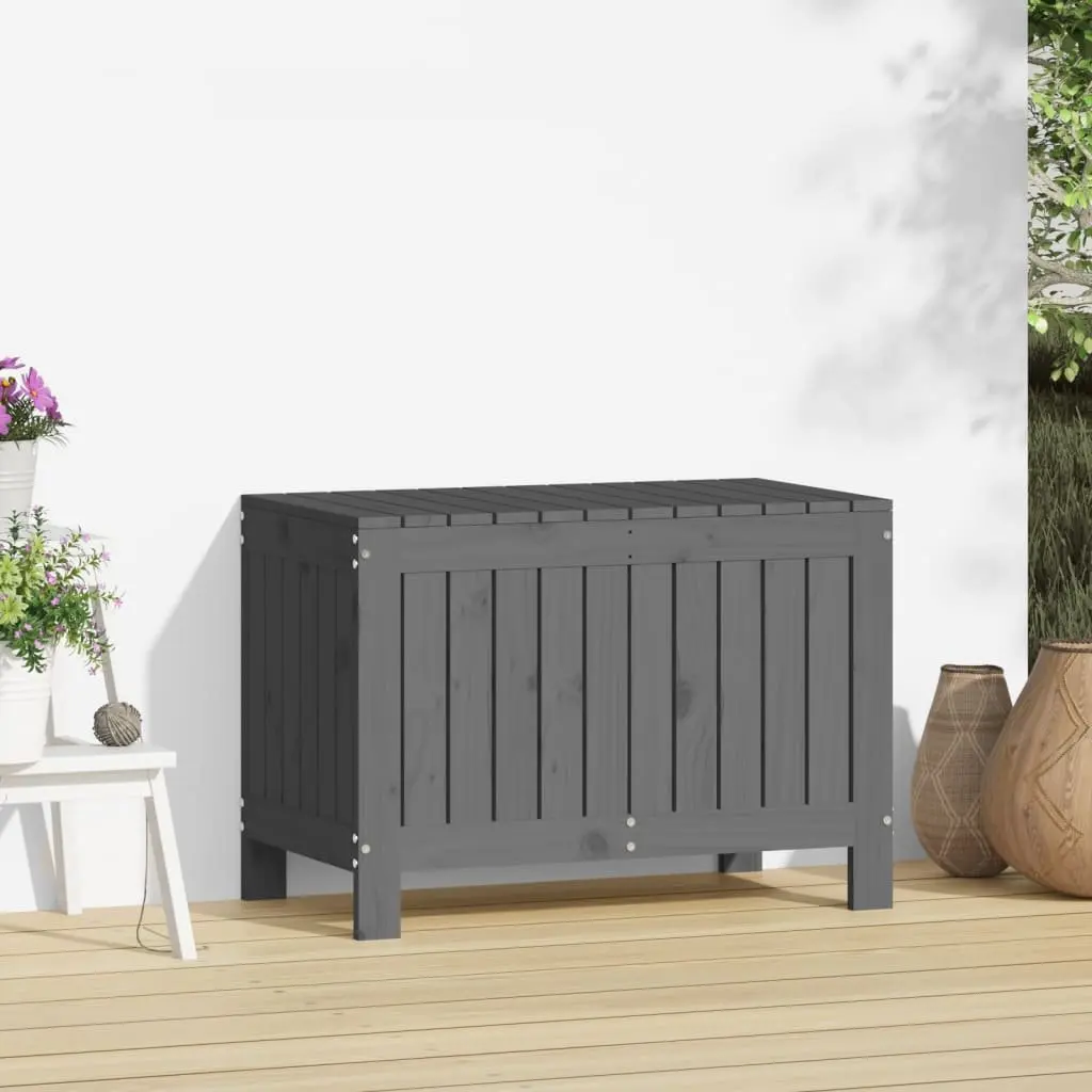 Grey Garden Storage Box with Easy Access