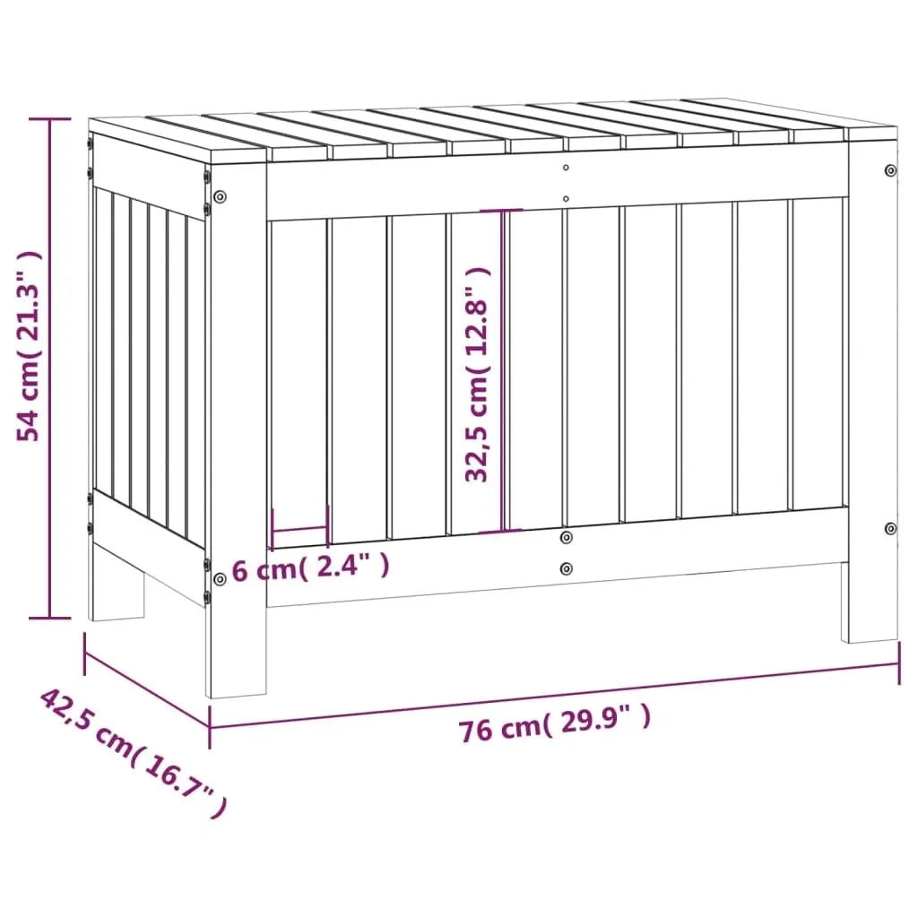 Garden Storage Box with Hydraulic Lift Lid