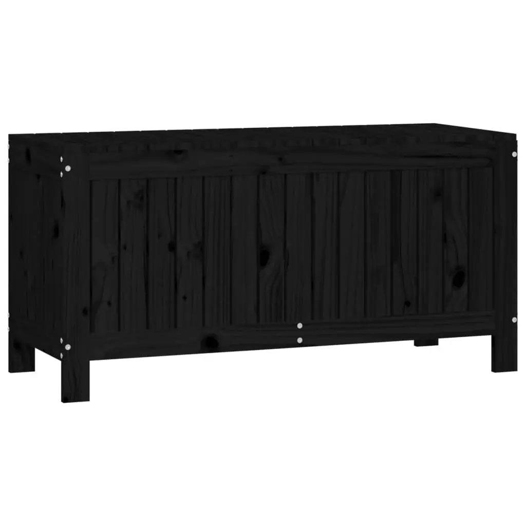 Black Garden Storage Box 108x42.5x54cm