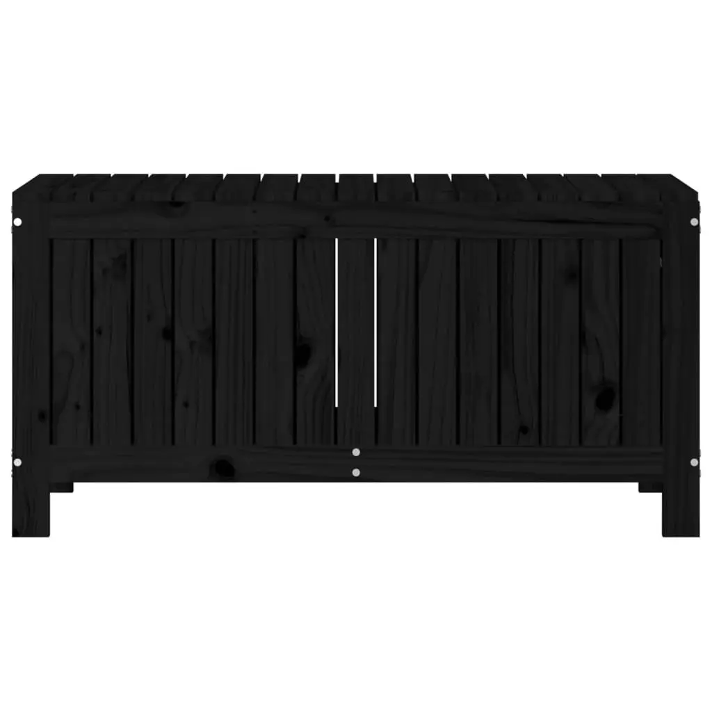 Black Garden Storage Box 108x42.5x54cm