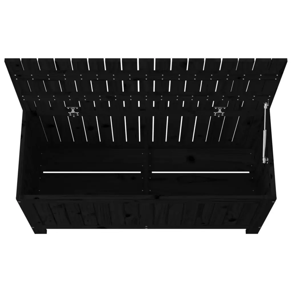 Black Garden Storage Box 108x42.5x54cm