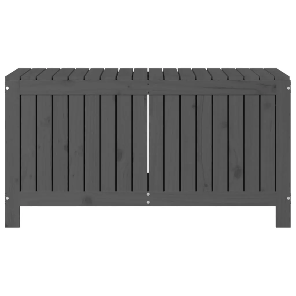 Grey Garden Storage Box 115x49x60 cm Solid Pine