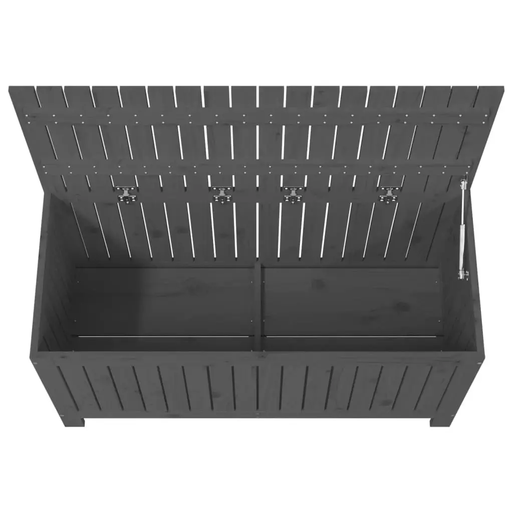 Grey Garden Storage Box 115x49x60 cm Solid Pine
