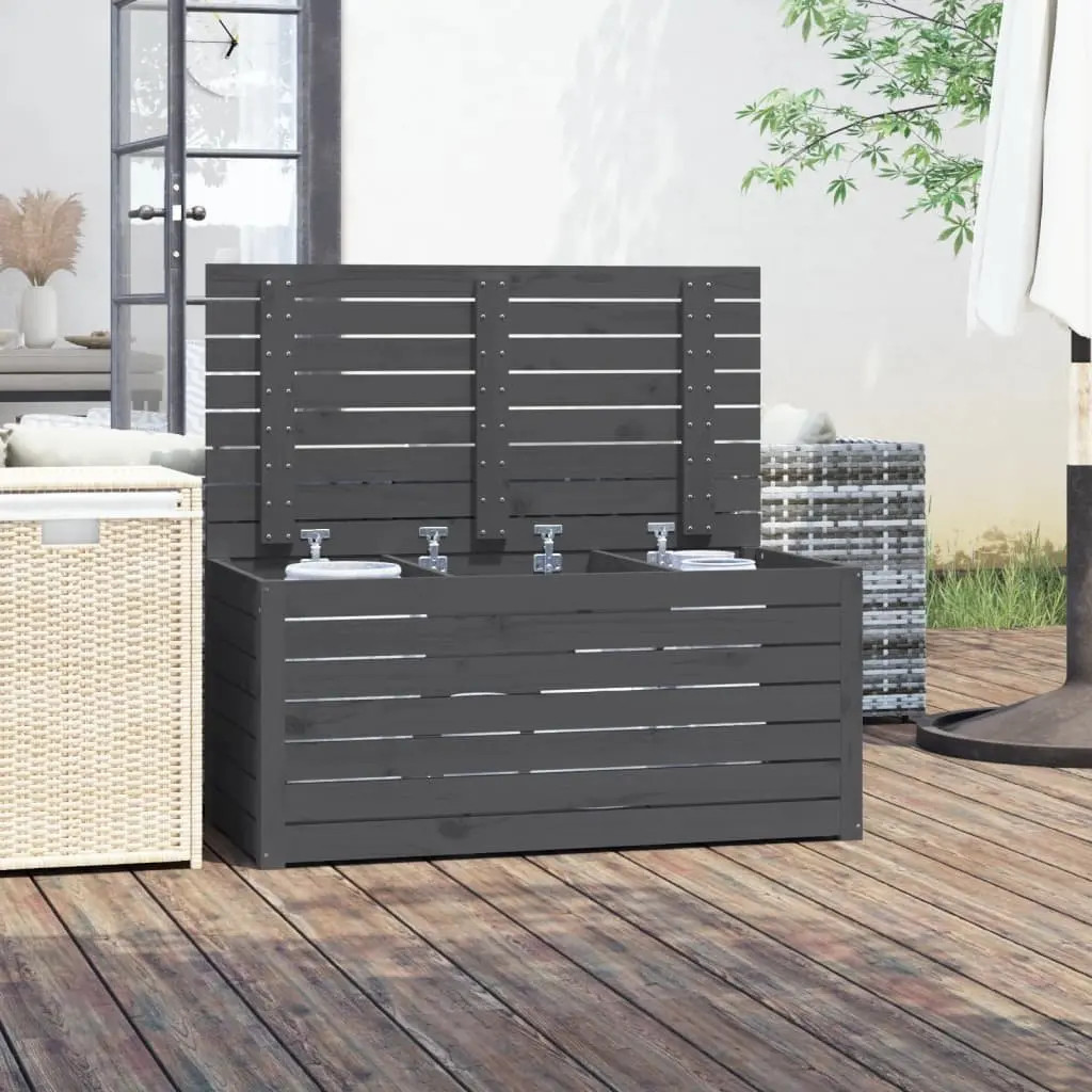 Grey Garden Storage Box for Outdoor Items