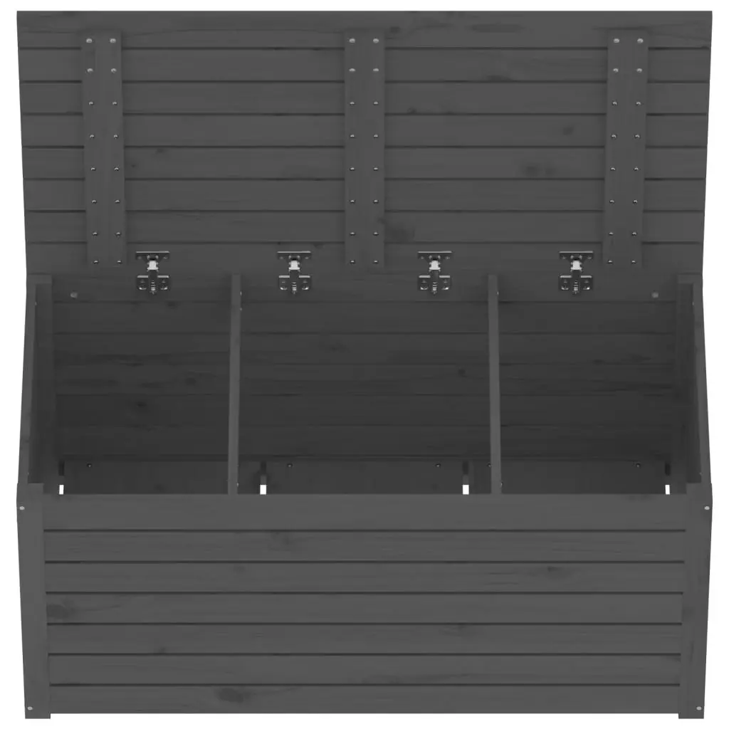 Grey Garden Storage Box for Outdoor Items
