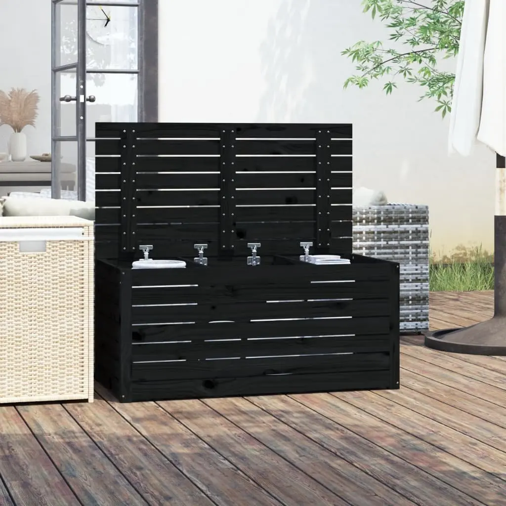 Garden Storage Box in Black
