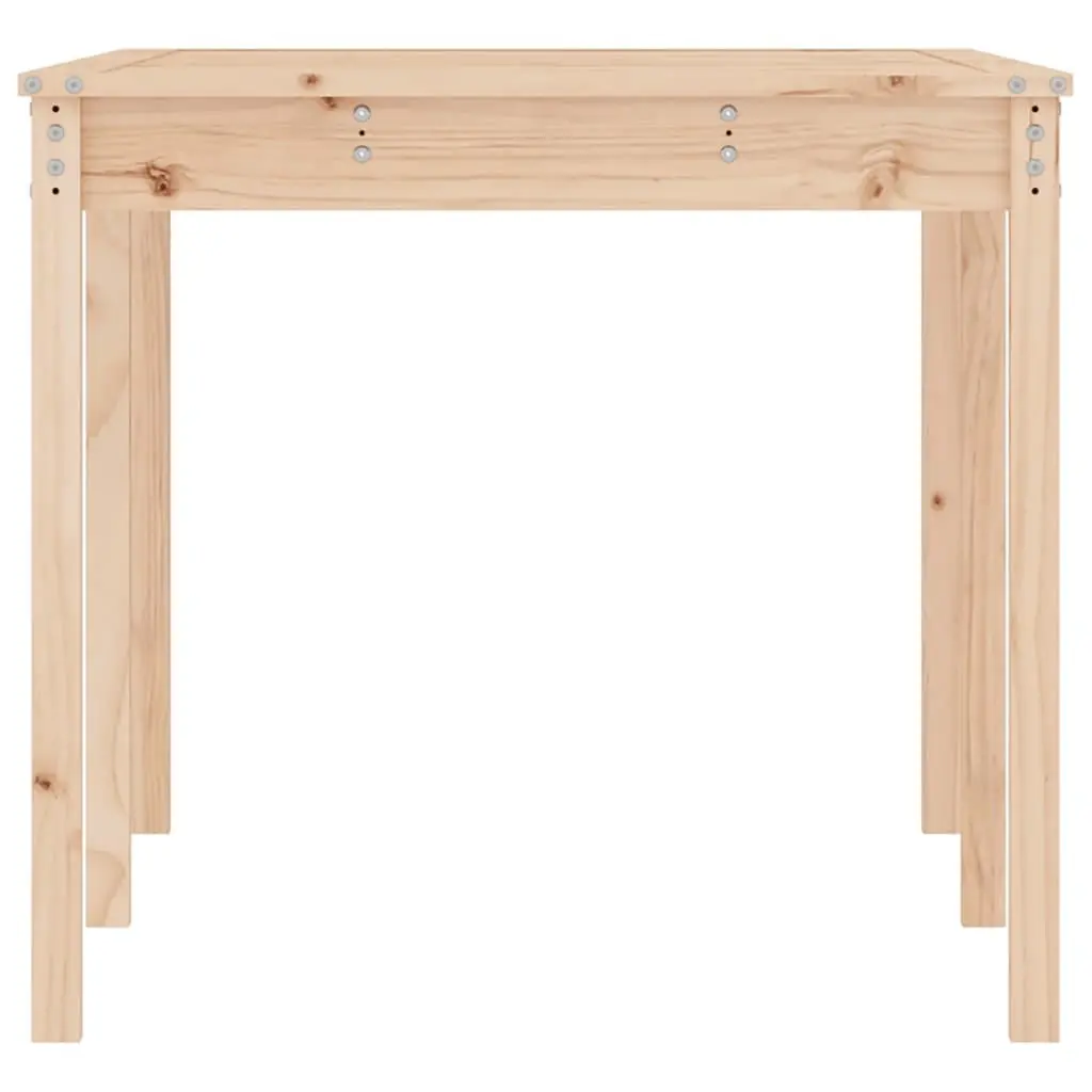 Solid Pine Wood Garden Table 159.5x82.5x76cm Outdoor Patio Furniture Brown