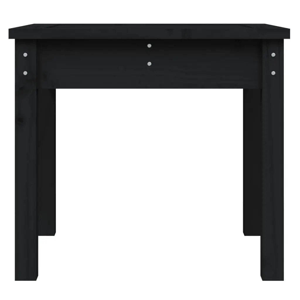 Garden Bench Outdoor Seating Black Solid Pine Wood Patio Furniture Balcony