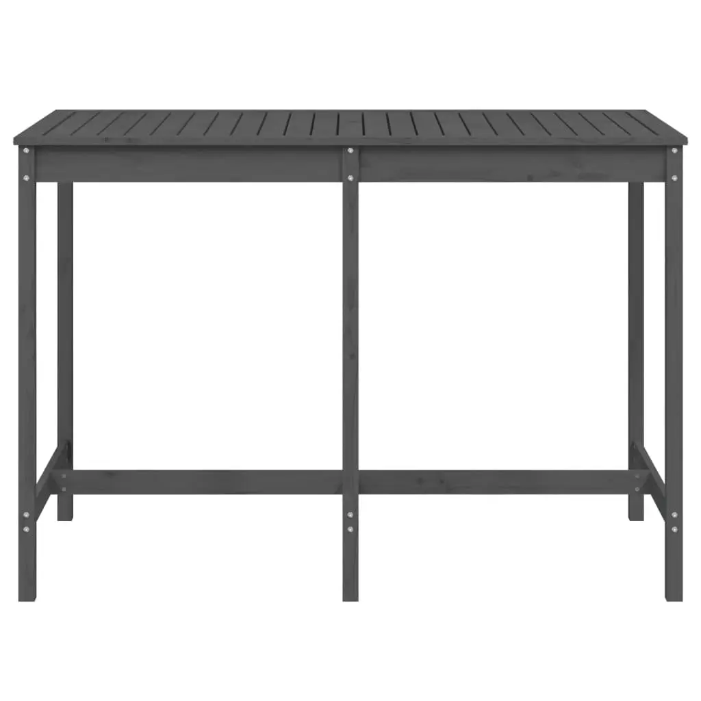 Grey Solid Pine Garden Table