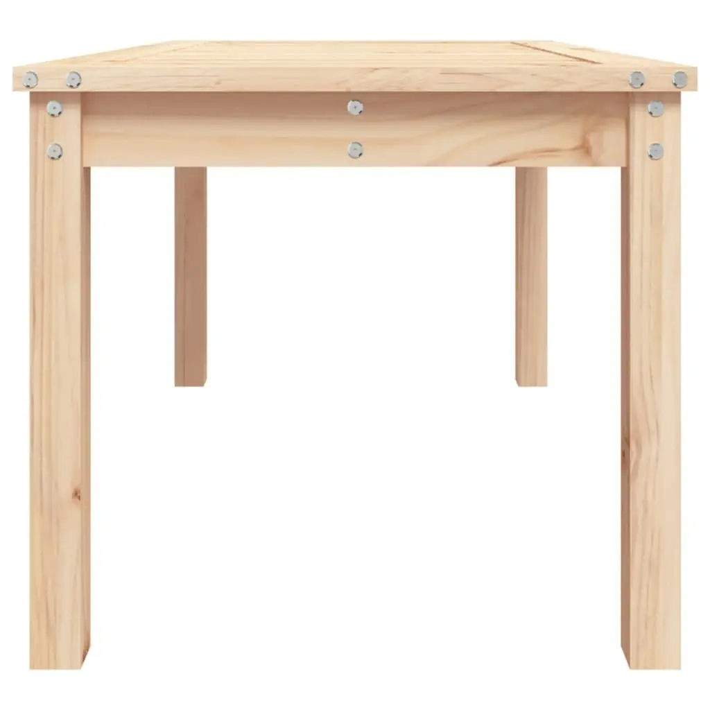 Garden Dining Table 82.5x50.5x45 cm Solid Pine Wood Outdoor Patio Furniture