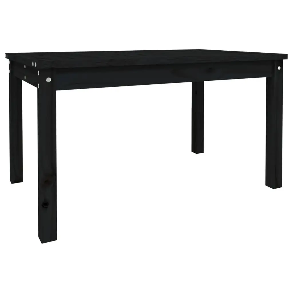 Black Garden Table for Enjoyable Dining