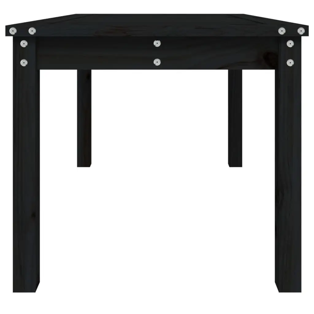 Black Garden Table for Enjoyable Dining