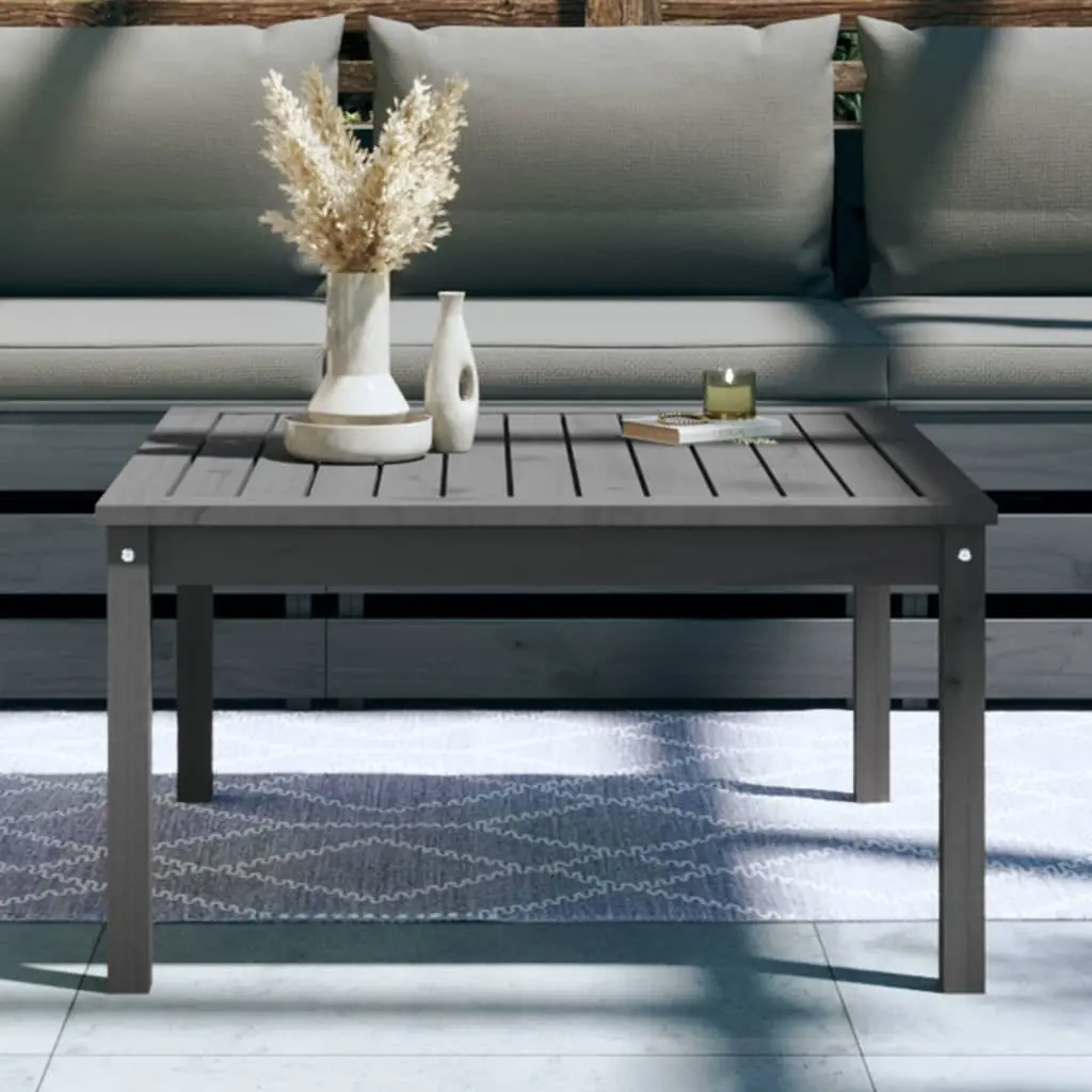 Grey Pine Garden Table for Outdoors
