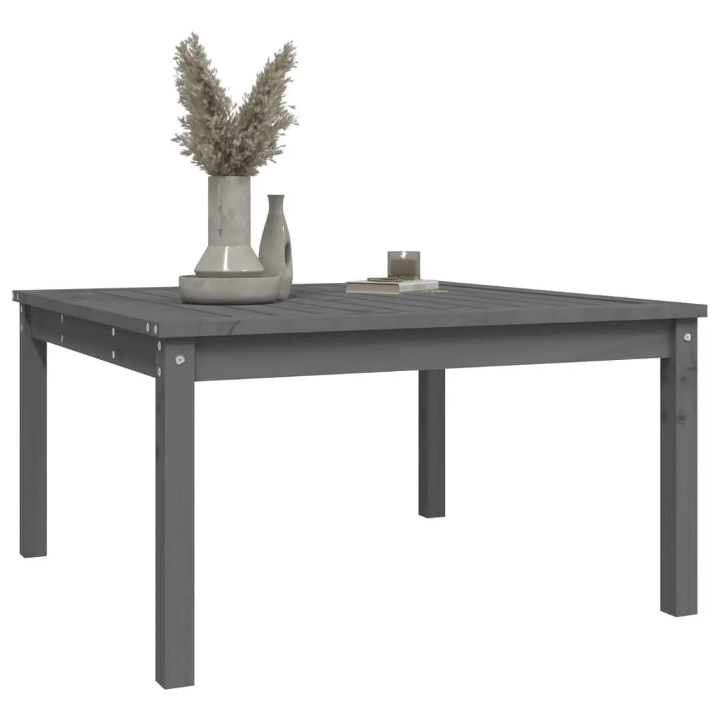 Grey Pine Garden Table for Outdoors