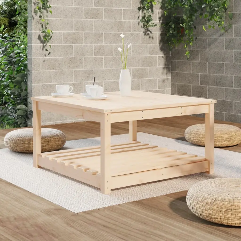 Garden Table 82.5x82.5x45cm, Solid Wood