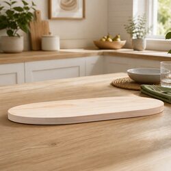 Solid Wood Oval Table Top: Compact and Strong