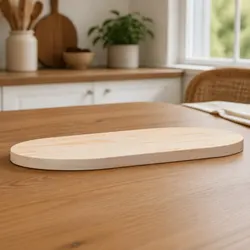 Solid Pine Oval Table Top: Quality and Functionality