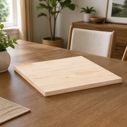 Solid Pine Wood Table Top 80x80cm - Short and Simple