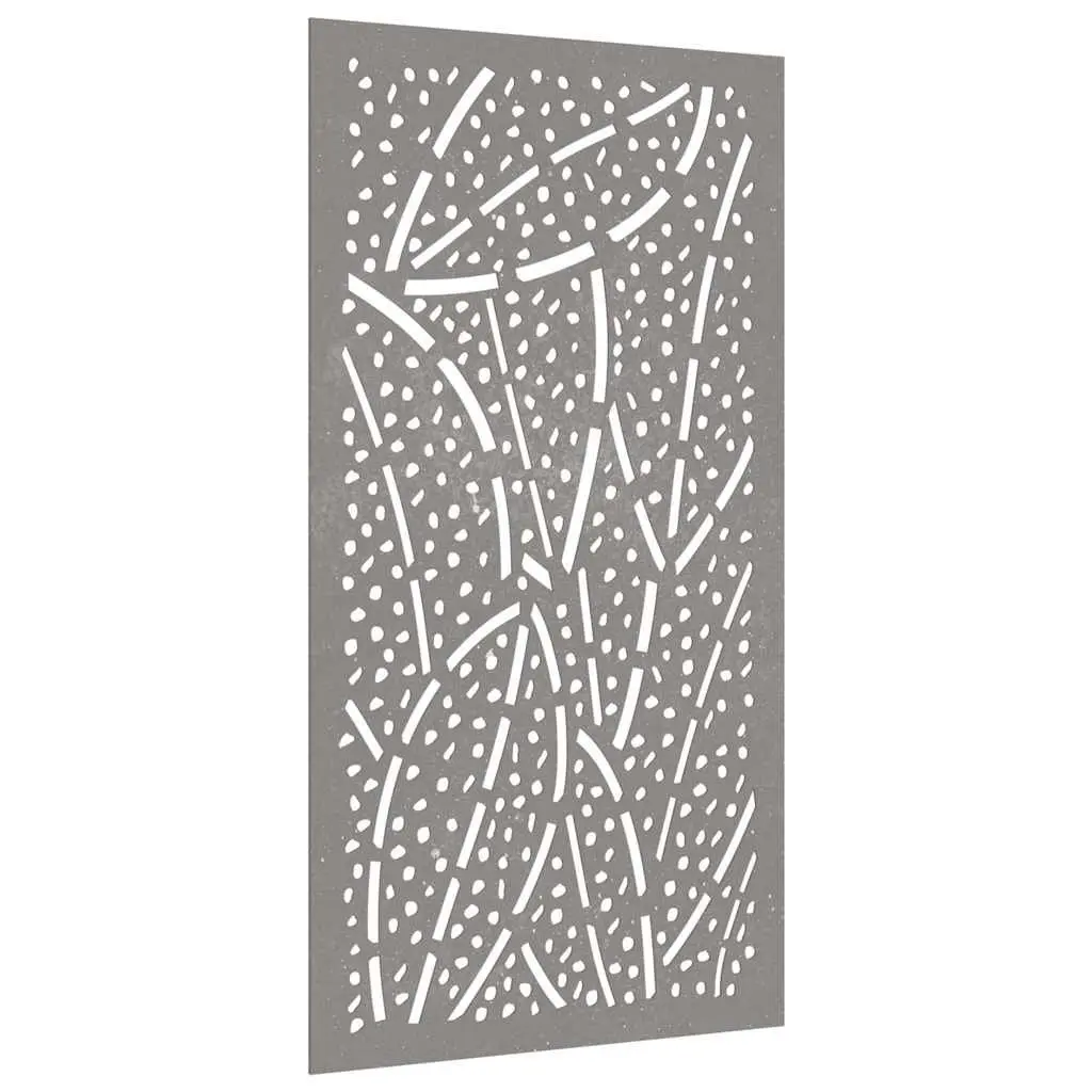 Garden Wall Art Decoration 105x55 cm Corten Steel Leaf Design Outdoor Metal